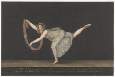 Ballerina Annette Köbler, eseguendo il pas-de-shawl da Bartholomeus Ziesenis