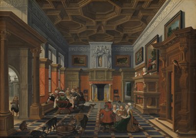 Interno con una compagnia da Bartholomeus van Bassen