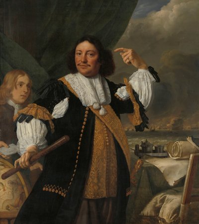 Aert van Nes (1626-1693), Vice Ammiraglio da Bartholomeus van der Helst