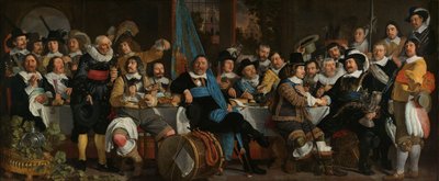 Banchetto alla Gilda dei Balestrieri in celebrazione del Trattato di Münster da Bartholomeus van der Helst