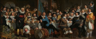 Il banchetto dei tiratori per celebrare la pace di Münster da Bartholomeus van der Helst