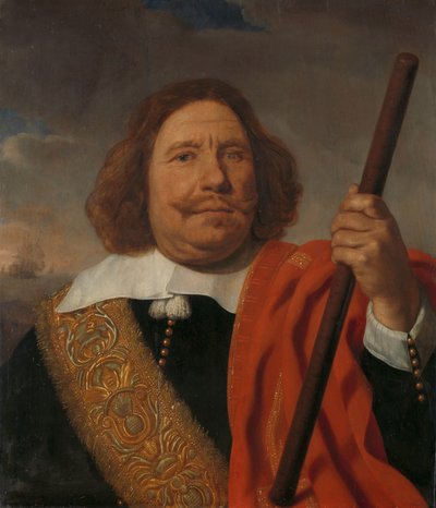 Egbert Meeuwsz Cortenaer (1605-65), Vice Ammiraglio, Ammiragliato della Mosa, Rotterdam da Bartholomeus van der Helst