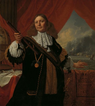 Johan de Liefde (ca. 1619-73), Vice Ammiraglio da Bartholomeus van der Helst