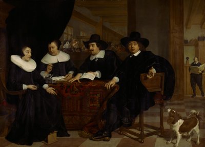 Due reggenti e due reggenti dello Spinhuis da Bartholomeus van der Helst