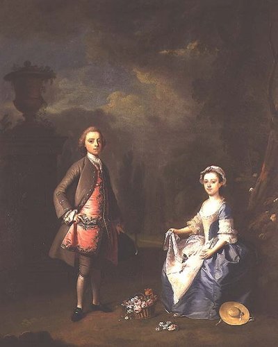 Edward Harley, 4° conte di Oxford, e sua sorella Sarah da Bartholomew Dandrige