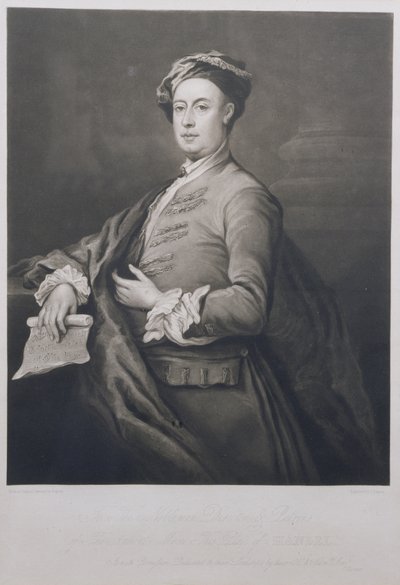 Ritratto di George Frederick Handel (1685-1759) inciso da Charles Turner (1773-1857) 1821 da Bartholomew Dandrige