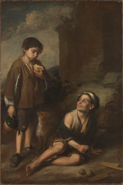 Due ragazzi contadini da Bartolomé Esteban Murillo