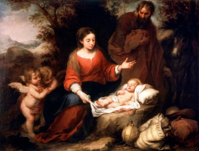 Riposo durante la fuga in Egitto, c1665 da Bartolomé Esteban Murillo