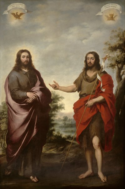 San Giovanni Battista che indica Cristo, c.1655 da Bartolomé Esteban Murillo