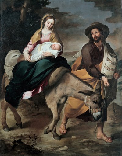 La fuga in Egitto, tra il 1645 e il 1649 da Bartolomé Esteban Murillo