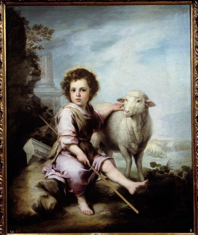 Il buon pastore Dipinto di Bartolomé Murillo (1618-1682) XVII secolo da Bartolomé Esteban Murillo