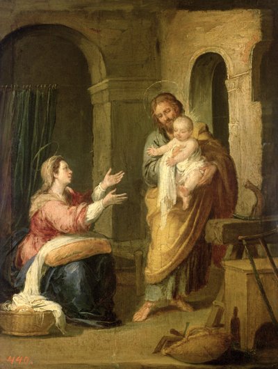 La Sacra Famiglia, c.1660-70 da Bartolomé Esteban Murillo