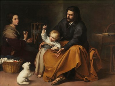 La Sacra Famiglia con un uccellino, c. 1650 da Bartolomé Esteban Murillo