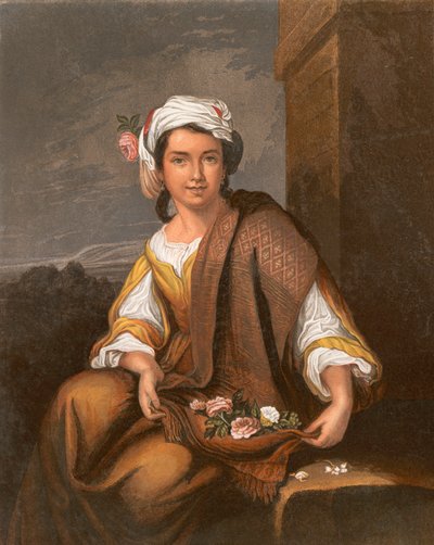 La ragazza dei fiori spagnola da Bartolomé Esteban Murillo