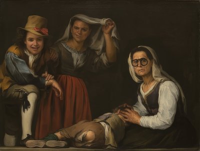 Quattro figure sulle scale, c. 1655-60 da Bartolomé Esteban Murillo