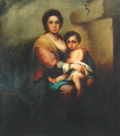 Vergine e bambino, XVIII secolo da Bartolomé Esteban Murillo