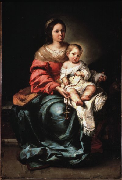 Vergine del Rosario da Bartolomé Esteban Murillo