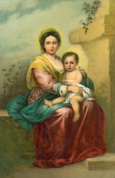 La Vergine e il Bambino da Bartolome Esteban (after) Murillo
