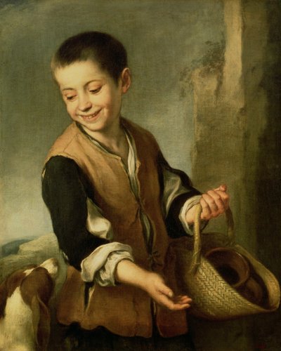 Ragazzo con un cane, c.1650 da Bartolomé Esteban Murillo