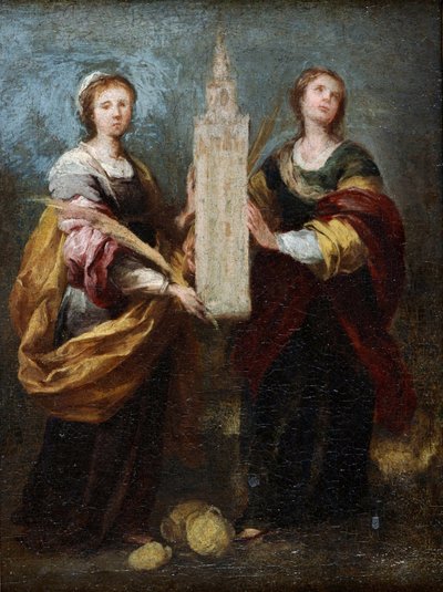 Rappresentazione delle sante Giusta e Rufina da Bartolomé Esteban Murillo