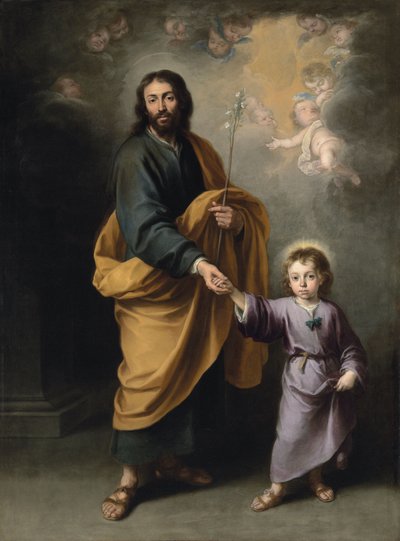San Giuseppe e il Bambino Gesù da Bartolomé Esteban Murillo