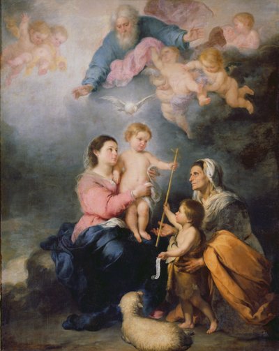 La Sacra Famiglia o La Vergine di Siviglia da Bartolomé Esteban Murillo