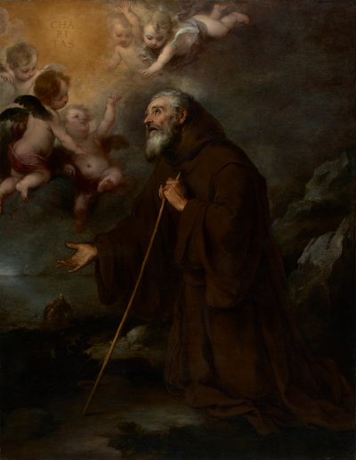 La Visione di San Francesco di Paola, c.1670 da Bartolomé Esteban Murillo