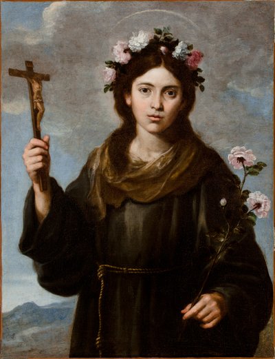 Santa Rosa da Viterbo (1233-51) da Bartolome Esteban school of Murillo