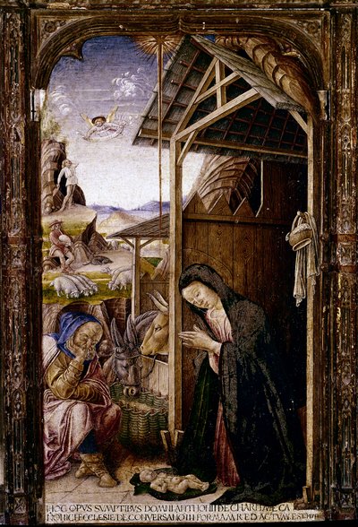 Polittico di Conversano, dettaglio della Natività da Bartolomeo (and workshop) Vivarini