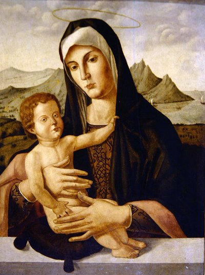 Vergine e Bambino da Bartolomeo (style of) (fl.c.1619) Montagna