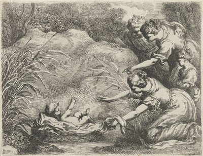 Mosè salvato dal Nilo da Bartolomeo Biscaino