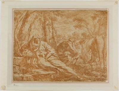 Riposo Durante la Fuga in Egitto da Bartolomeo Biscaino