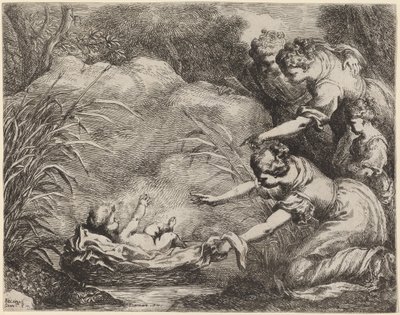 Il ritrovamento di Mosè da Bartolomeo Biscaino