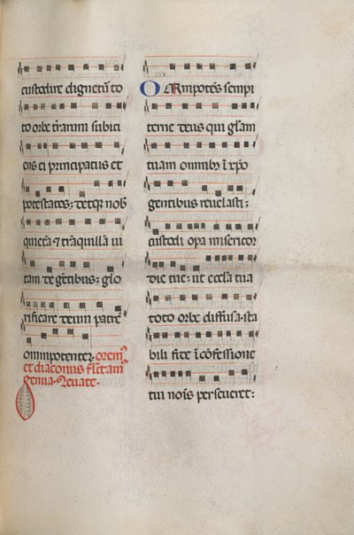 Messale: Fol. 146: Musica per varie preghiere..., 1469 da Bartolomeo Caporali
