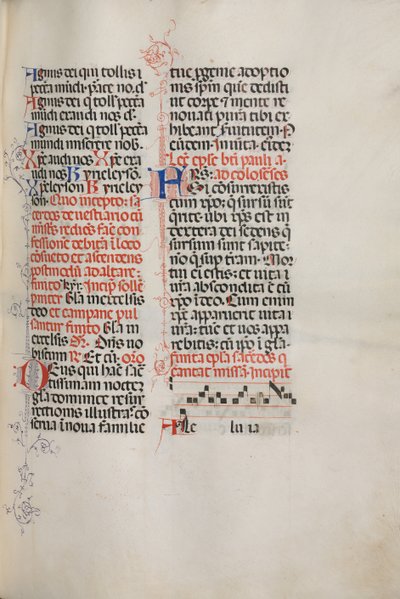 Messale: Fol. 171: Musica per Alleluia ecc. all