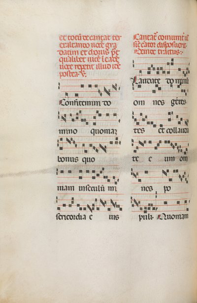 Messale: Fol. 171v: Musica per Alleluia ecc. all