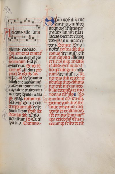 Missale: Fol. 173: Musica per Alleluia ecc. all