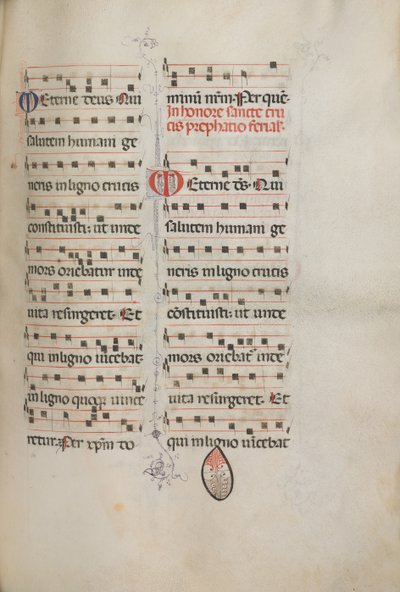 Missale: Fol. 182: Musica per varie preghiere ordinarie da Bartolomeo Caporali