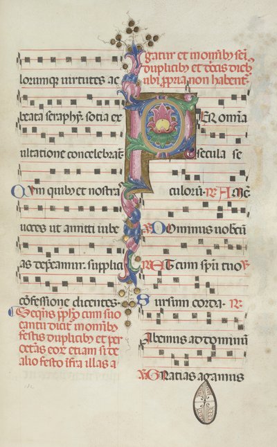 Messale: Fol. 184: Foliage, 1469 da Bartolomeo Caporali