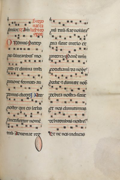 Missale: Fol. 189: Musica per varie preghiere da Bartolomeo Caporali