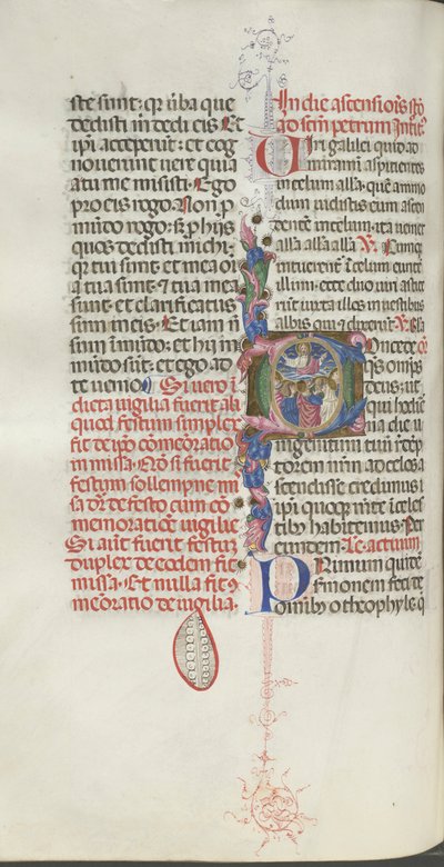 Missale: Ascensione di Cristo, 1469 da Bartolomeo Caporali