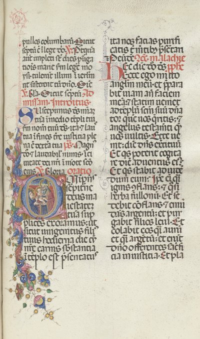 Missale: Fol. 270: Presentazione di Cristo a Simeone, 1469 da Bartolomeo Caporali