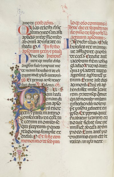 Missale: Fol. 290v: Santi Pietro e Paolo, 1469 da Bartolomeo Caporali