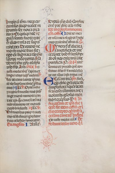 Missale: Fol. 319: San Francesco e Messa completa di San Francesco da Bartolomeo Caporali