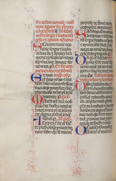 Missale: Fol. 319v: San Francesco e Messa completa di San Francesco, 1469 da Bartolomeo Caporali