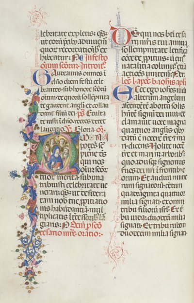 Missale: Fol. 322v: La Vergine tra gli Apostoli e i Santi, 1469 da Bartolomeo Caporali