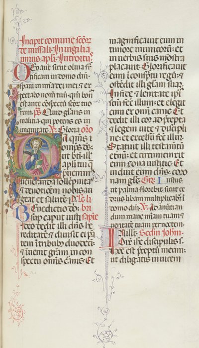 Messale: Fol. 327: San Bartolomeo, 1469 da Bartolomeo Caporali