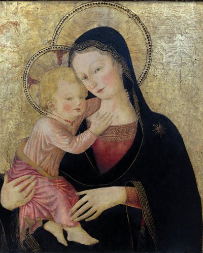 La Vergine con il Bambino, particolare. (dipinto) da Bartolomeo Caporali