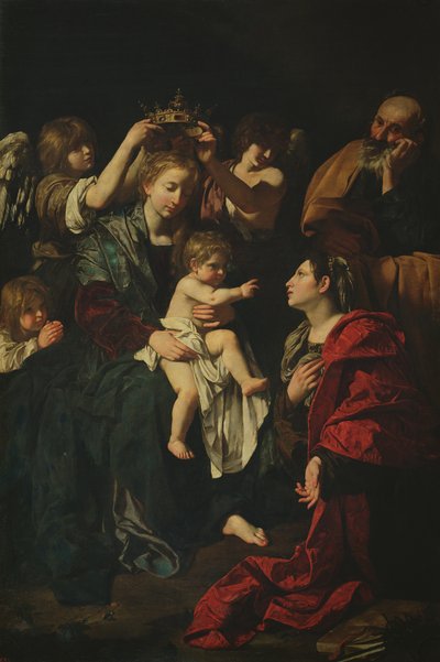 La Sacra Famiglia con Santa Caterina da Bartolomeo Cavarozzi