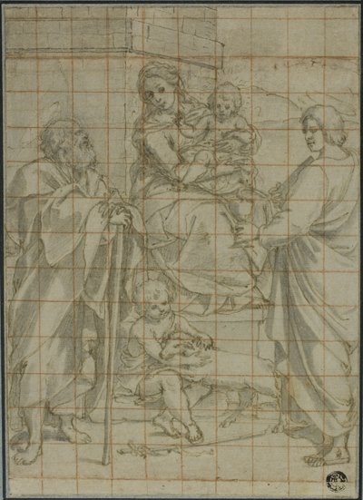Sacra Famiglia con San Giovanni Evangelista e il Bambino Giovanni Battista da Bartolomeo Cesi